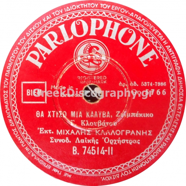 B-74514 ΘΑ ΧΤΙΣΩ ΜΙΑ ΚΑΛΥΒΑ