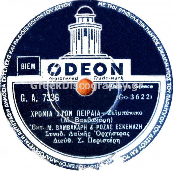 GA-7336 ΧΡΟΝΙΑ ΣΤΟΝ ΠΕΙΡΑΙΑ