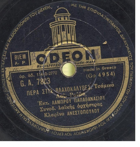 GA-7803 ΠΕΡΑ ΣΤΙΣ ΒΛΑΧΟΚΑΛΥΒΕΣ