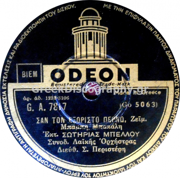 GA-7817 ΣΑΝ ΤΟΝ ΕΞΟΡΙΣΤΟ ΠΕΡΝΩ
