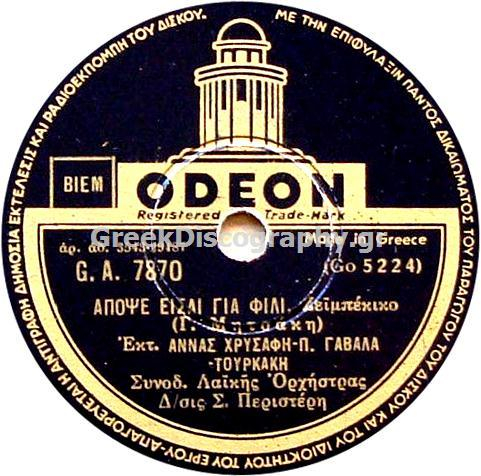 GA-7870 ΑΠΟΨΕ ΕΙΣΑΙ ΓΙΑ ΦΙΛΙ