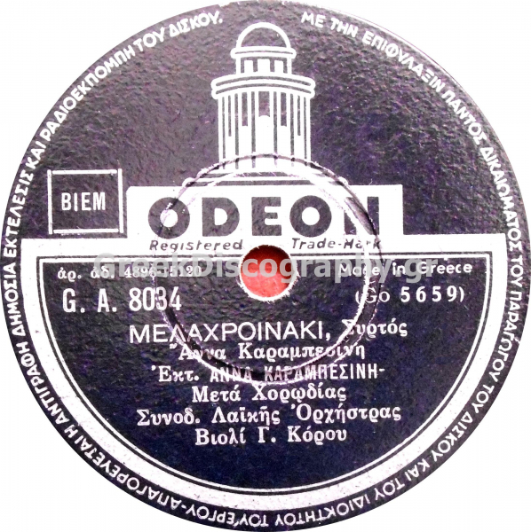 GA-8034 ΜΕΛΑΧΡΟΙΝΑΚΙ