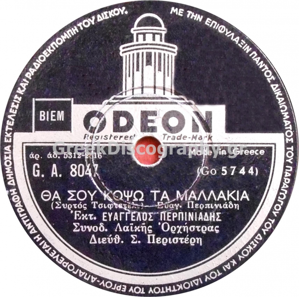 GA-8047 ΘΑ ΣΟΥ ΚΟΨΩ ΤΑ ΜΑΛΛΑΚΙΑ