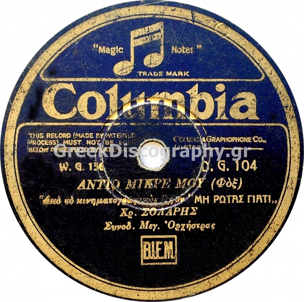 DG-0104 ΑΝΤΙΟ ΜΙΚΡΕ ΜΟΥ