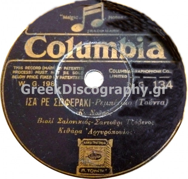DG-0134 ΙΣΑ ΡΕ ΣΟΦΕΡΑΚΙ