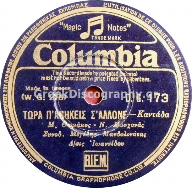 DG-0173 ΤΩΡΑ ΠΟΥ ΑΝΗΚΕΙΣ Σ ΑΛΛΟΝΕ