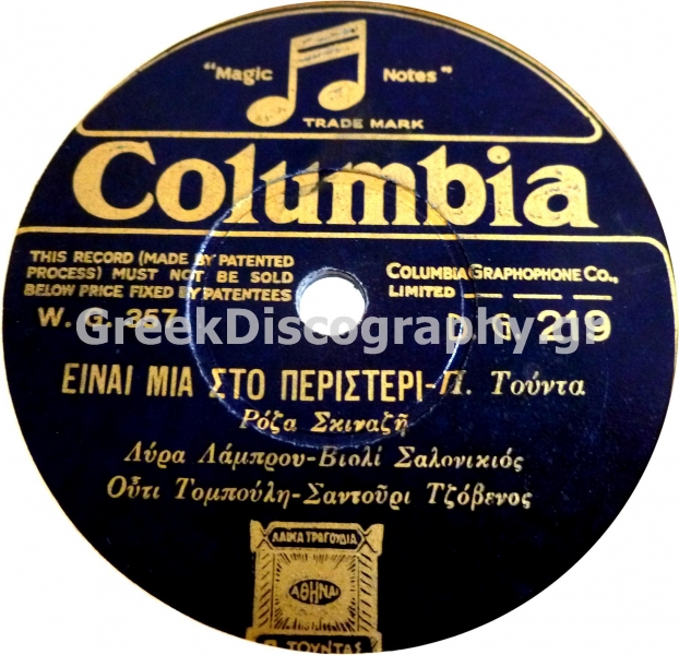 DG-0219 ΕΙΝΑΙ ΜΙΑ ΣΤΟ ΠΕΡΙΣΤΕΡΙ