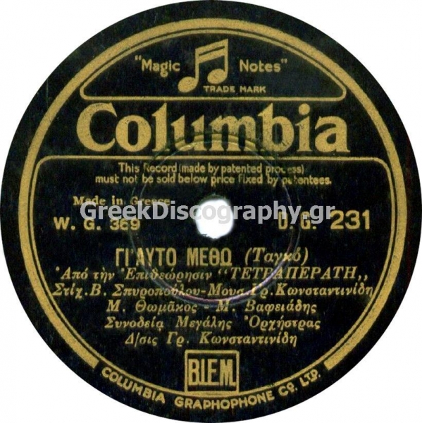 DG-0231 ΓΙ ΑΥΤΟ ΜΕΘΩ