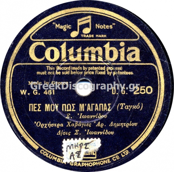 DG-0250 ΠΕΣ ΜΟΥ ΠΩΣ Μ ΑΓΑΠΑΣ