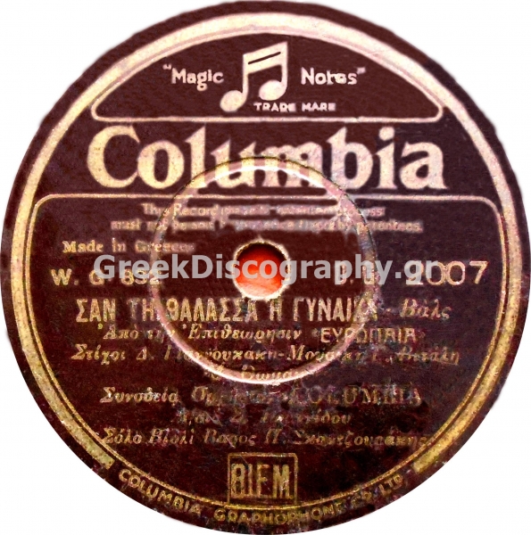 DG-2007 ΣΑΝ ΤΗ ΘΑΛΑΣΣΑ Η ΓΥΝΑΙΚΑ
