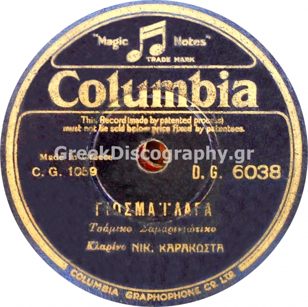 DG-6038 ΓΙΟΣΜΑΪΛΑΓΑ