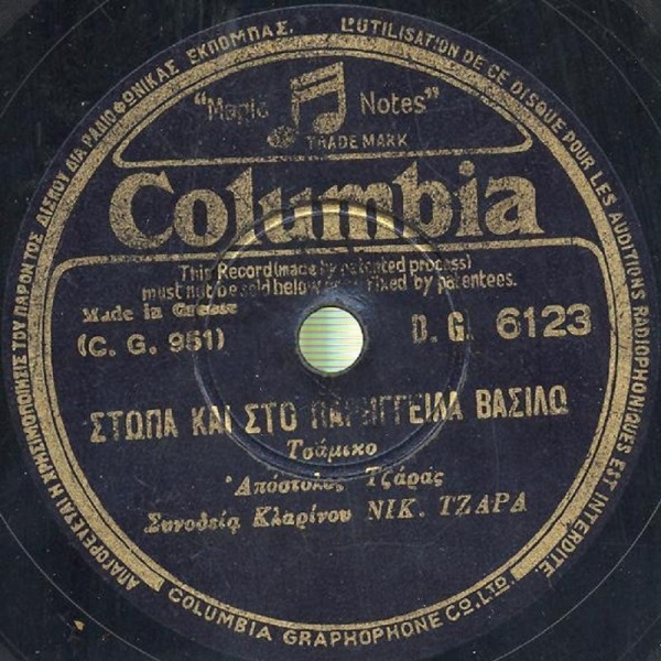 DG-6123 ΣΤΩΠΑ ΚΑΙ ΣΤΟ ΠΑΡΗΓΓΕΙΛΑ ΒΑΣΙΛΩ