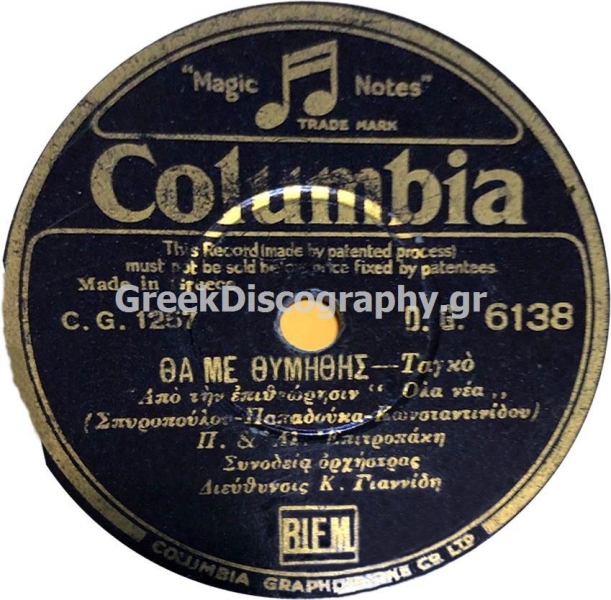 DG-6138 ΘΑ ΜΕ ΘΥΜΗΘΕΙΣ