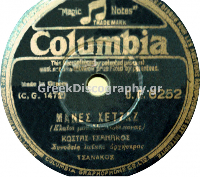 DG-6252 ΜΑΝΕΣ ΧΕΤΖΑΖ