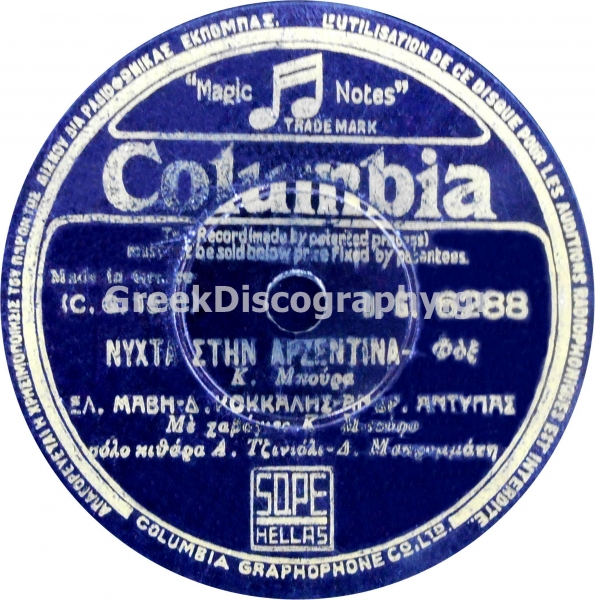 DG-6288 ΝΥΧΤΑ ΣΤΗΝ ΑΡΖΕΝΤΙΝΑ