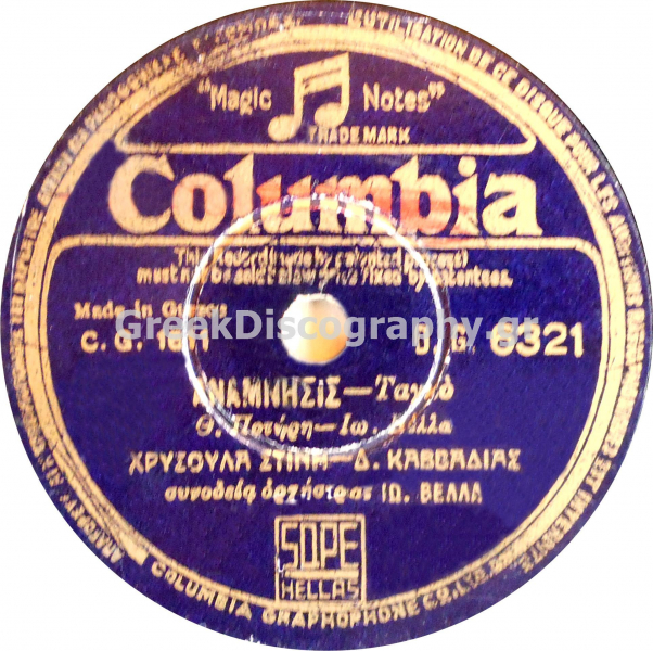 DG-6321 ΑΝΑΜΝΗΣΙΣ