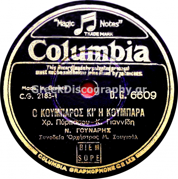 DG-6609 Ο ΚΟΥΜΠΑΡΟΣ ΚΙ Η ΚΟΥΜΠΑΡΑ