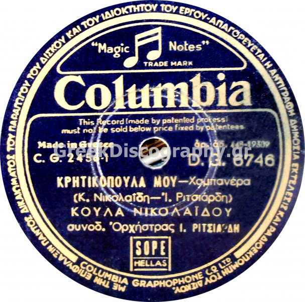 DG-6746 ΚΡΗΤΙΚΟΠΟΥΛΑ ΜΟΥ