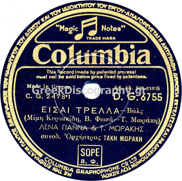 DG-6755 ΕΙΣΑΙ ΤΡΕΛΑ