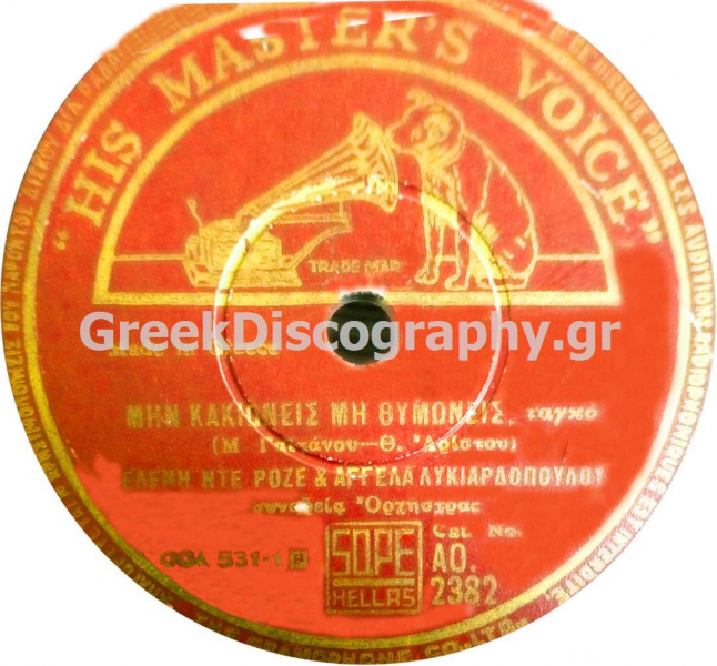 AO-2382 ΜΗΝ ΚΑΚΙΩΝΕΙΣ ΜΗ ΘΥΜΩΝΕΙΣ