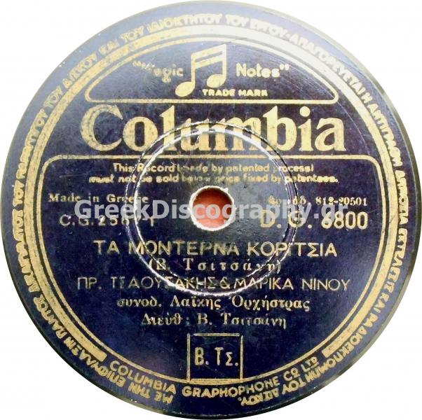 DG-6800 ΤΑ ΜΟΝΤΕΡΝΑ ΚΟΡΙΤΣΙΑ