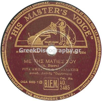 AO-2485 ΜΕ ΤΙΣ ΜΑΤΙΕΣ ΣΟΥ
