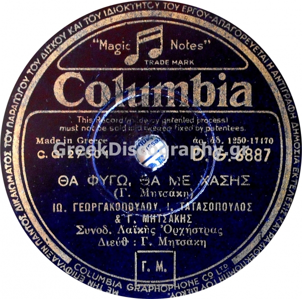 DG-6887 ΘΑ ΦΥΓΩ ΘΑ ΜΕ ΧΑΣΕΙΣ