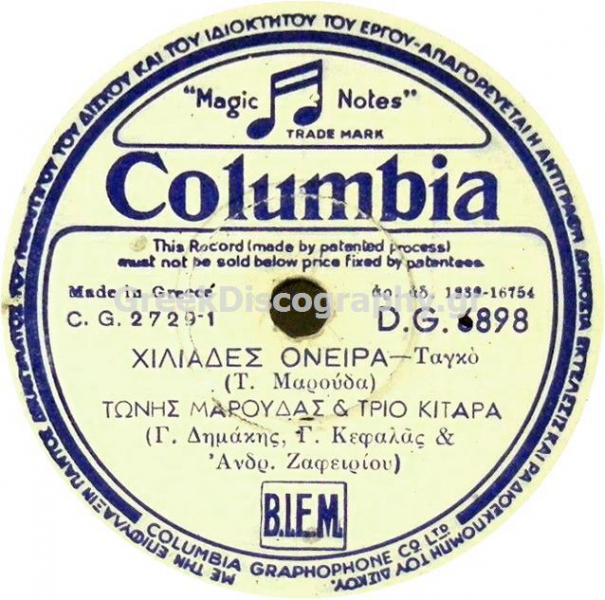 DG-6898 ΧΙΛΙΑΔΕΣ ΟΝΕΙΡΑ