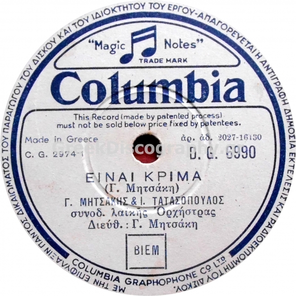DG-6990 ΕΙΝΑΙ ΚΡΙΜΑ