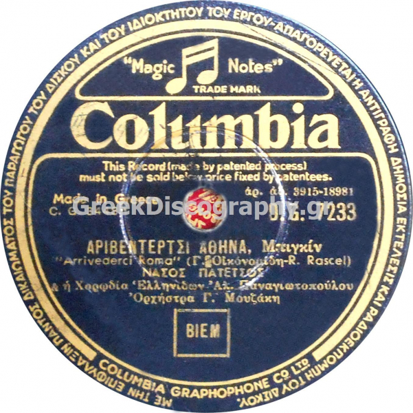 DG-7233 ΑΡΙΒΕΝΤΕΡΤΣΙ ΑΘΗΝΑ