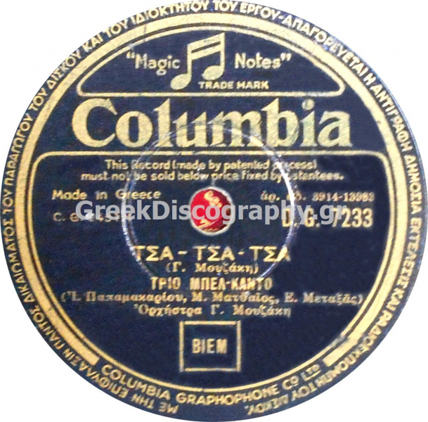 DG-7233 ΤΣΑ ΤΣΑ ΤΣΑ