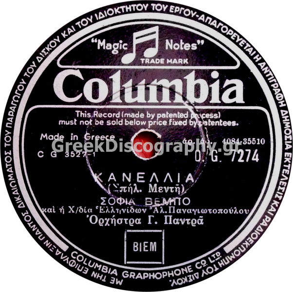 DG-7274 ΚΑΝΕΛΙΑ