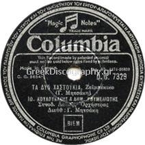 DG-7329 ΤΑ ΔΥΟ ΧΑΣΤΟΥΚΙΑ