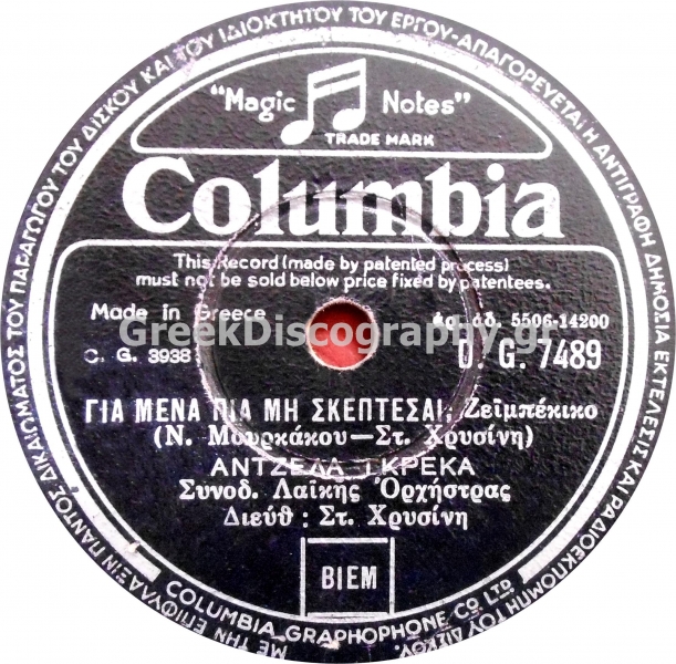 DG-7489 ΓΙΑ ΜΕΝΑ ΠΙΑ ΜΗ ΣΚΕΠΤΕΣΑΙ