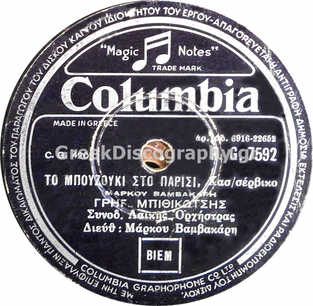 DG-7592 ΤΟ ΜΠΟΥΖΟΥΚΙ ΣΤΟ ΠΑΡΙΣΙ