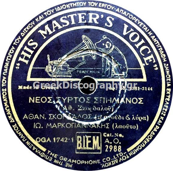AO-2988 ΝΕΟΣ ΣΥΡΤΟΣ ΣΠΗΛΙΑΝΟΣ